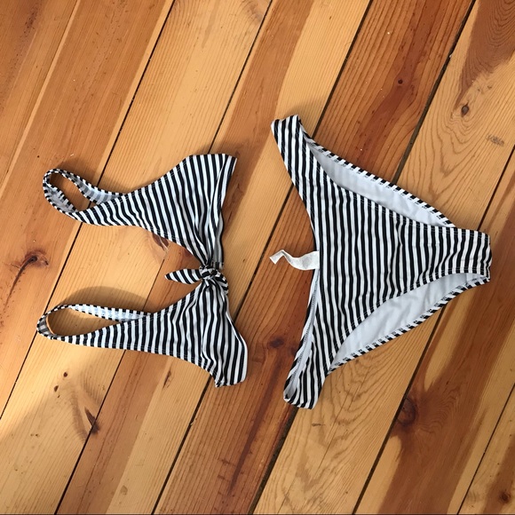 Other - Striped Tie Front Bikini Other - Striped Tie Front Bikini